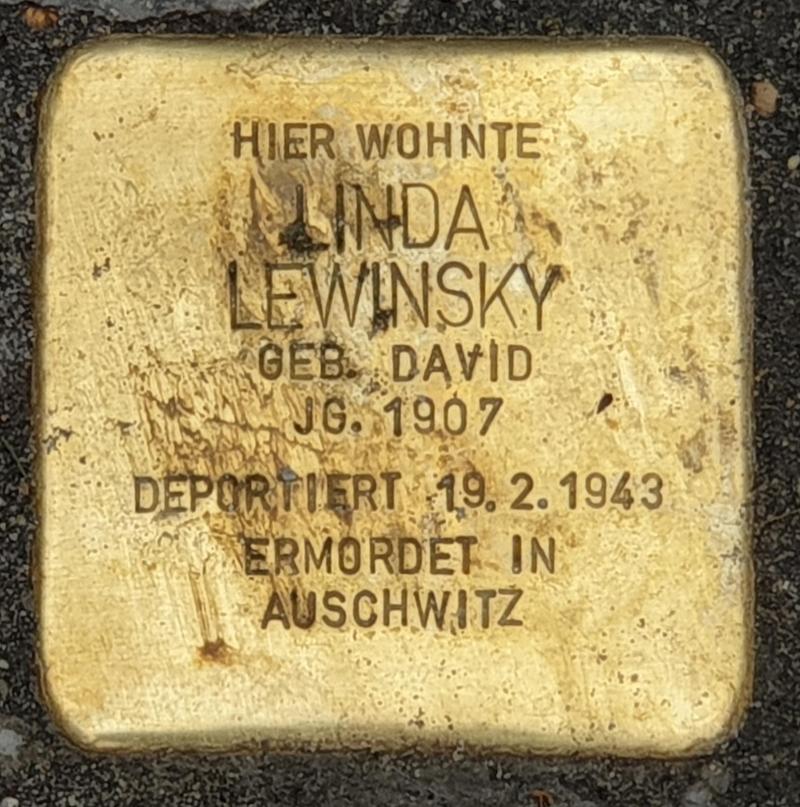 Stolperstein für Linda Lewinsky © OTFW