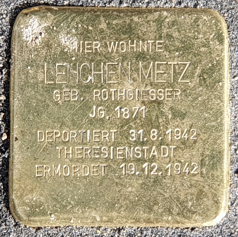 Stolperstein für Lenchen Metz © OTFW