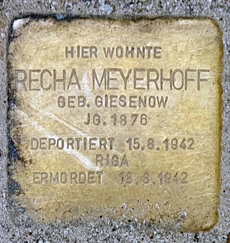 Stolperstein für Recha Meyerhoff © OTFW