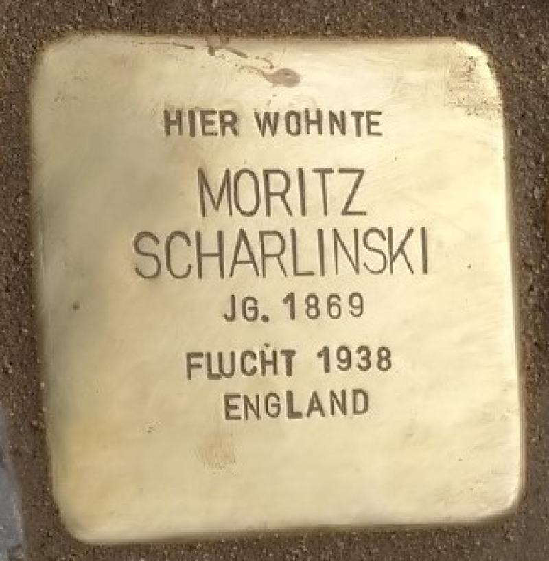 Stolperstein Moritz Scharlinski © Koordinierungsstelle Stolpersteine Berlin