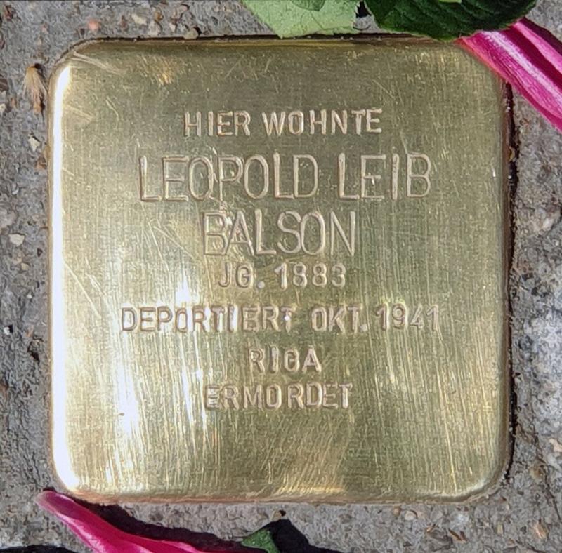 Stolperstein Leopold Leib Balson