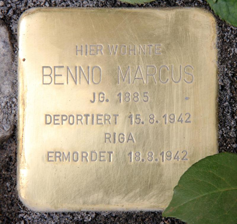 Stolperstein für Benno Marcus