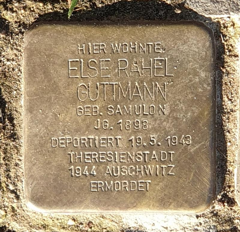 Stolperstein für Else Rahel Guttmann