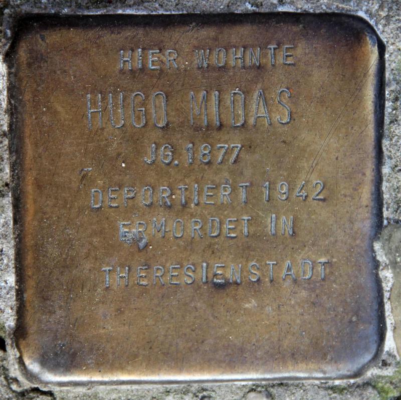 Stolperstein für Hugo Midas.