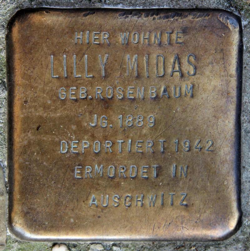 Stolperstein für Lilly Midas.