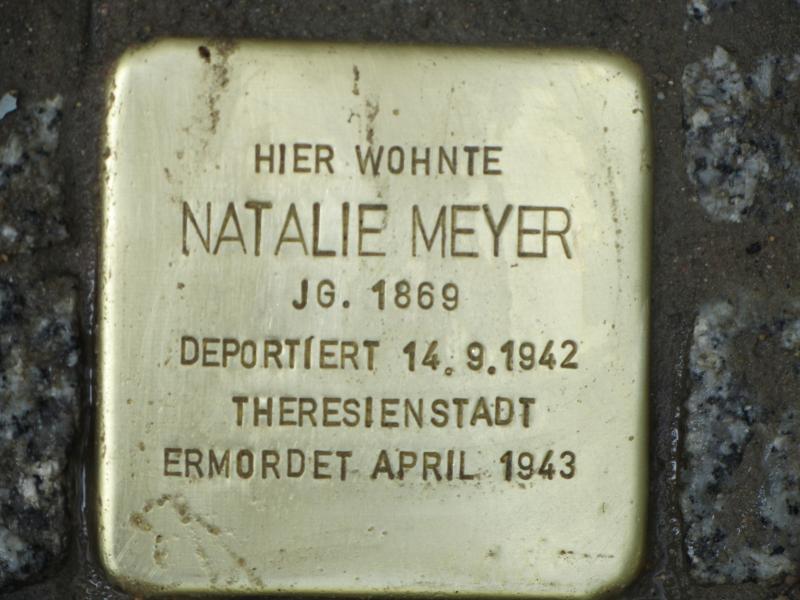 Stolperstein für Natalie Meyer