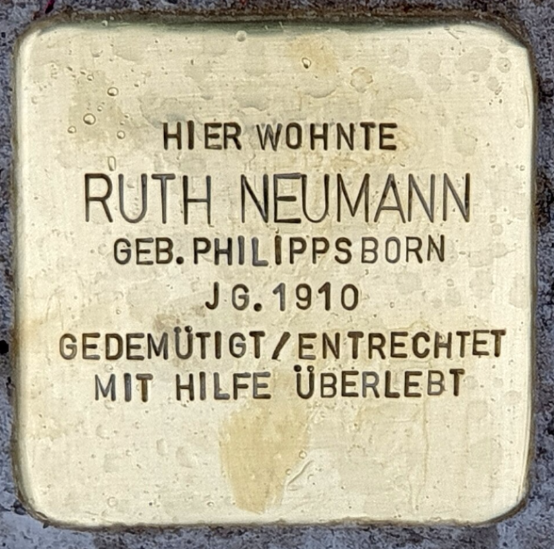 Stolperstein für Ruth Neumann