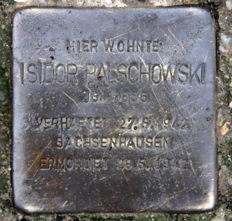 Stolperstein für Isidor Balschowski.