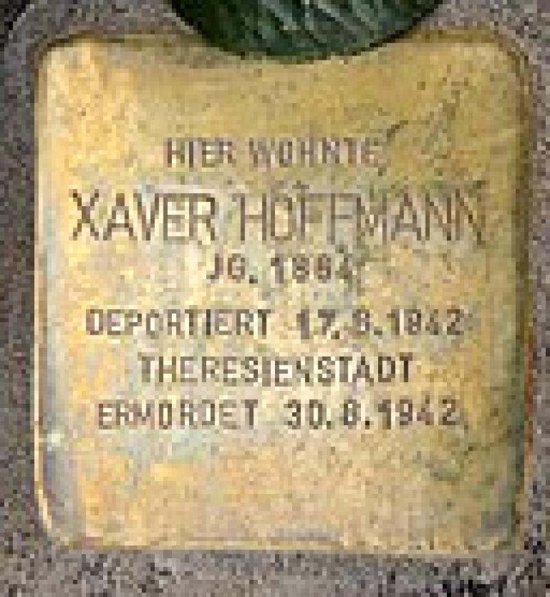 Stolperstein Xaver Hoffmann © OTFW