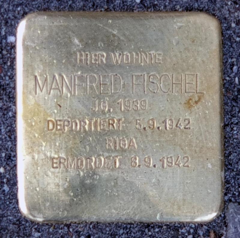 Stolperstein für Manfred Fischel © OTFW