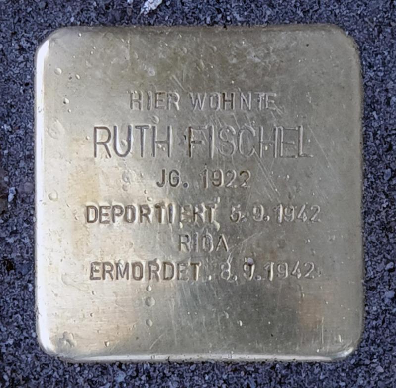 Stolperstein für Ruth Fischel © OTFW
