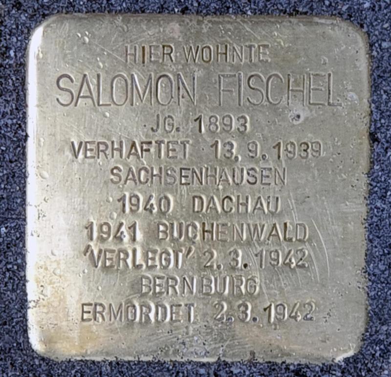 Stolperstein für Salomon Fischel © OTFW
