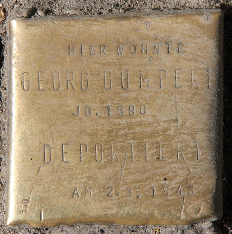 Stolperstein für Georg Gumpert.