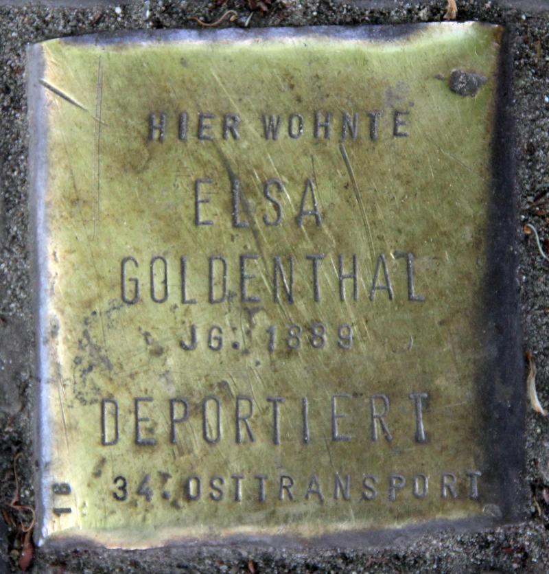 Stolperstein für Else Goldenthal.