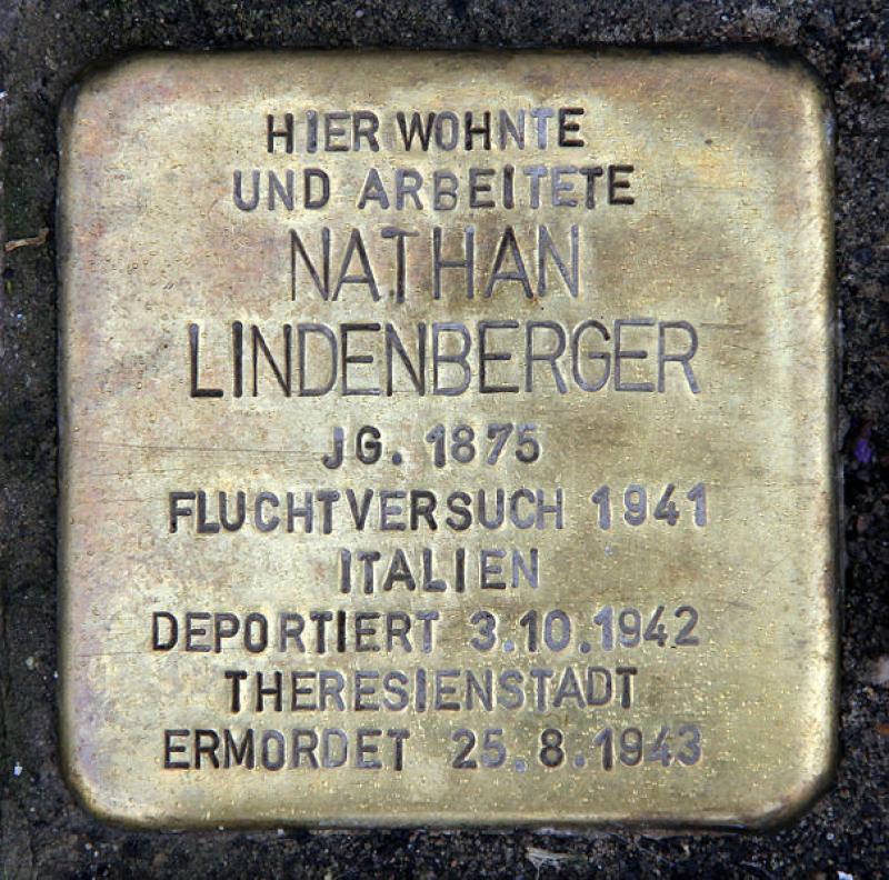 Stolperstein für Nathan Lindberger