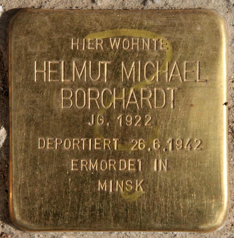 Stolperstein für Helmut Michael Borchardt.