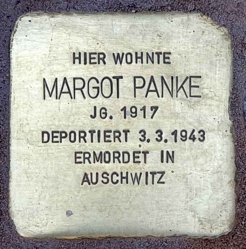 Stolperstein für Margot Panke © OTFW
