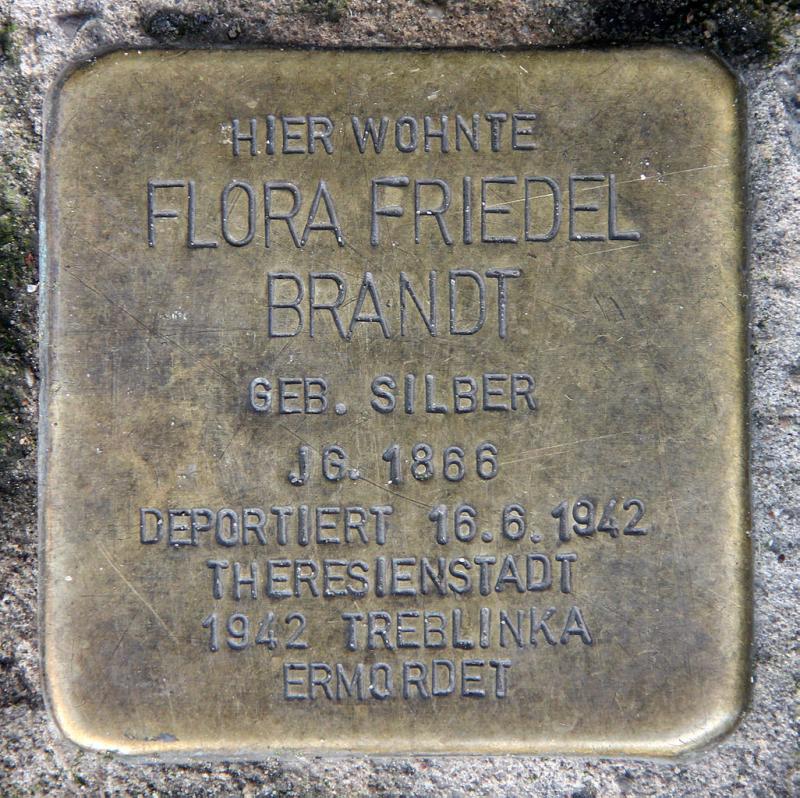 Stolperstein Flora Friedel Brandt © OTFW