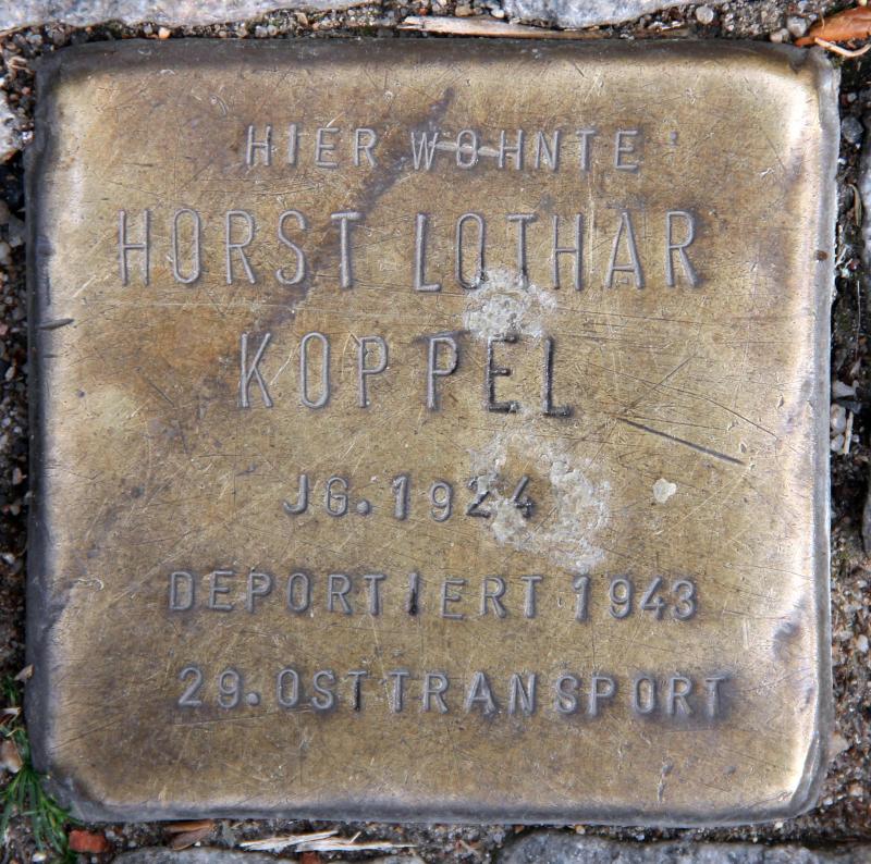 Stolperstein für Horst Lothar Koppel.