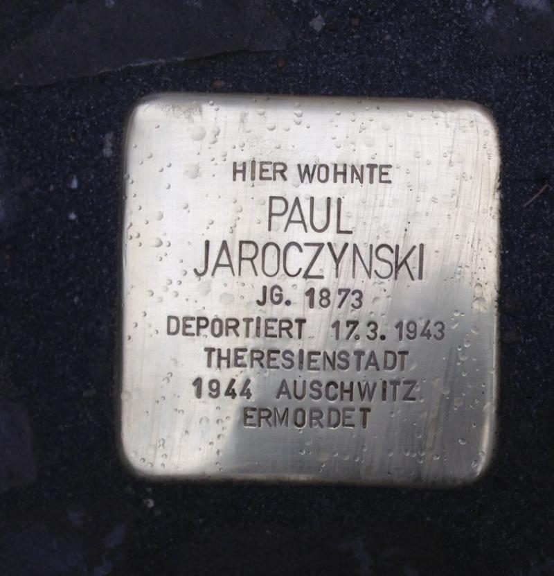 Stolperstein Paul Jaroczynski