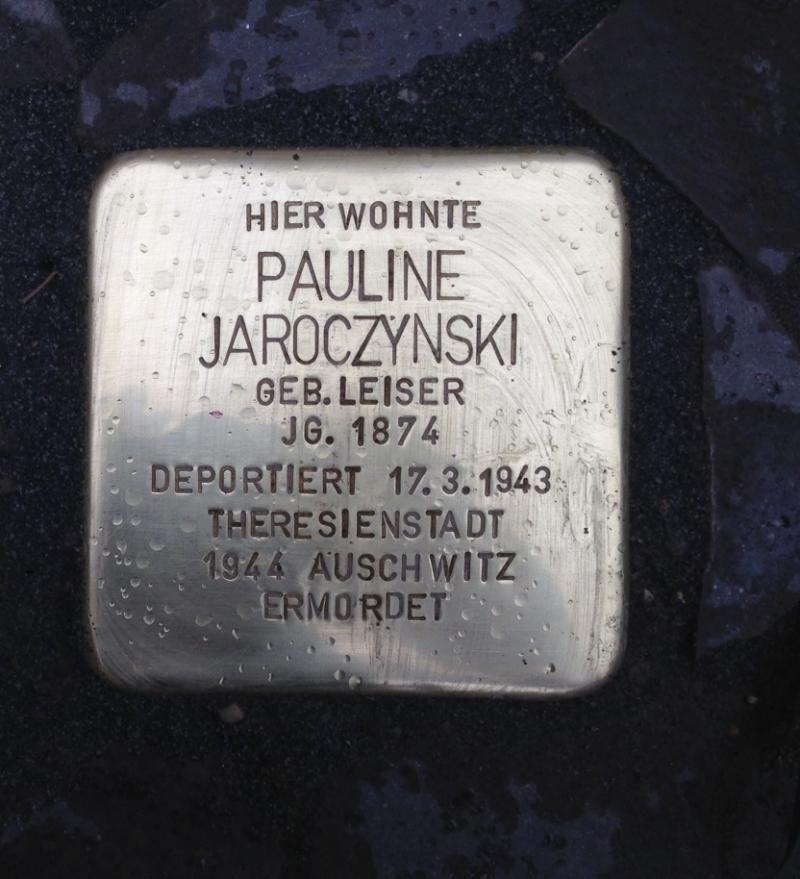 Stolperstein Pauline Jaroczynski