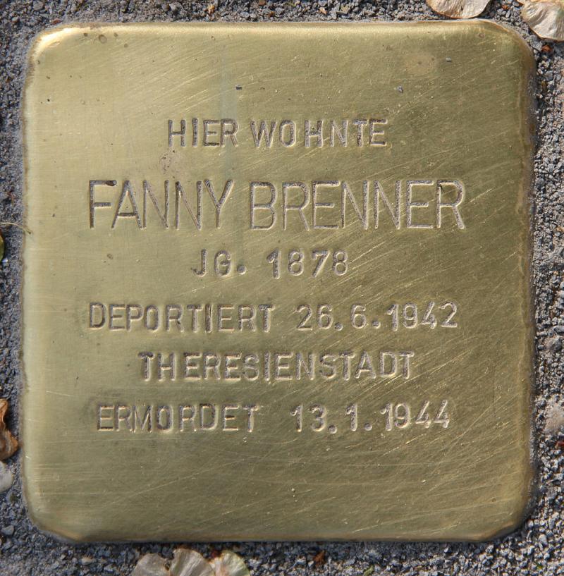 Stolperstein für Fanny Brenner