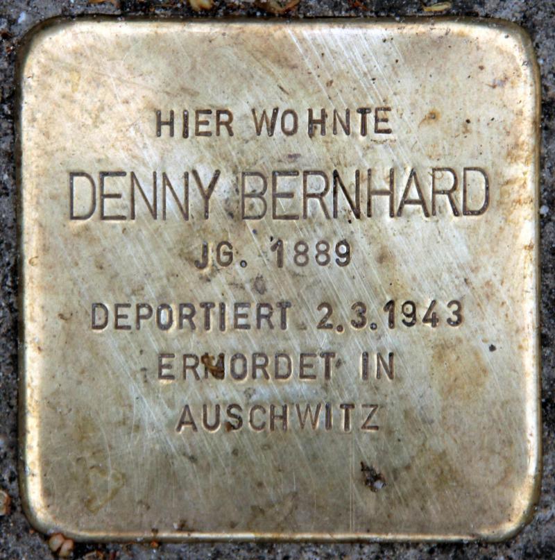 Stolperstein für Denny Bernhard.
