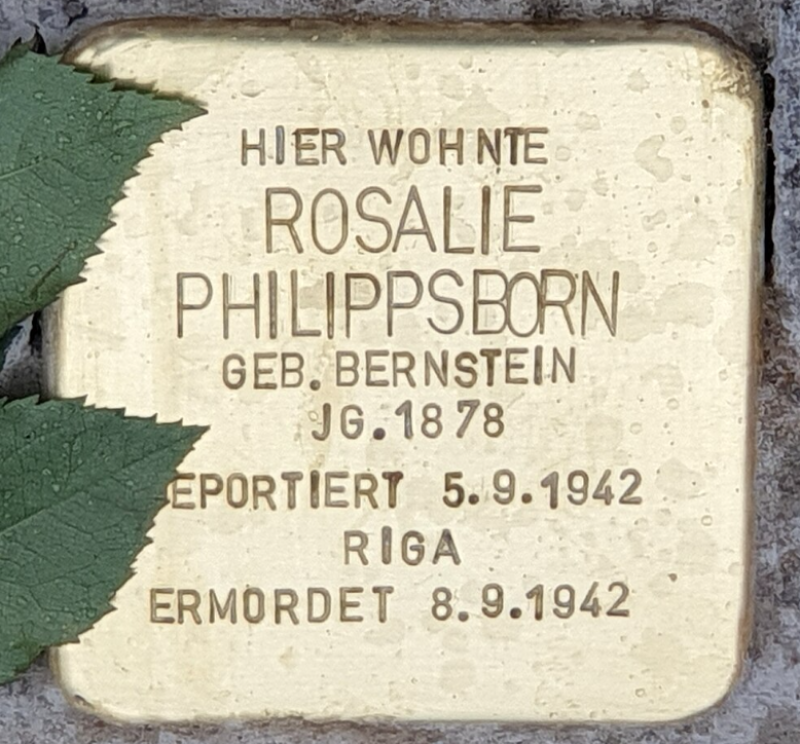 Stolperstein für Rosalie Philippsborn