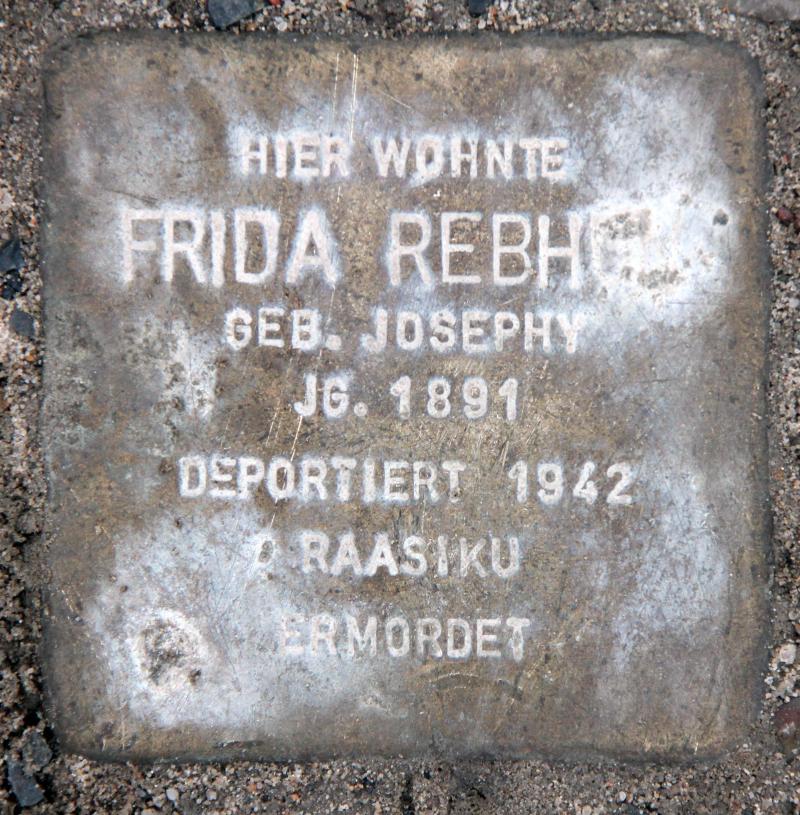 Stolperstein für Frieda Rebhun.