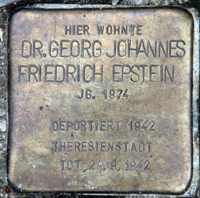 Stolperstein für Georg Johannes Friedrich von Eppstein.