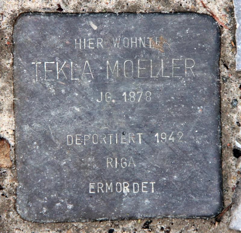 Stolperstein für Thekla Moeller.
