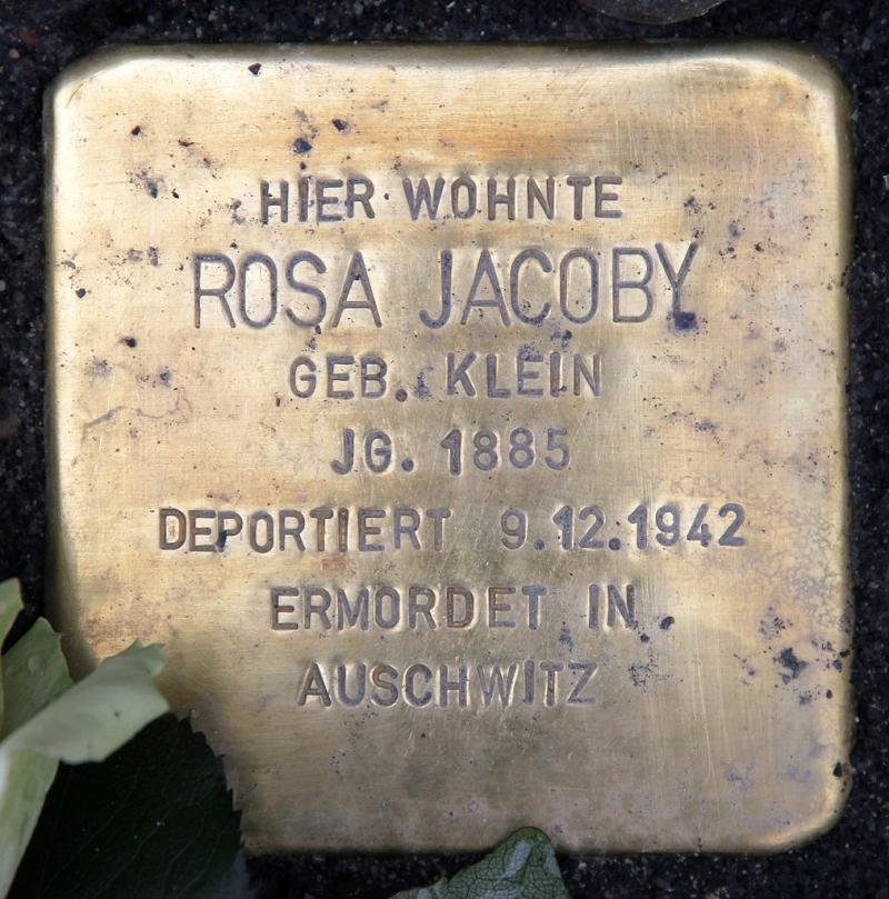 Stolperstein Rosa Jacoby © OTFW