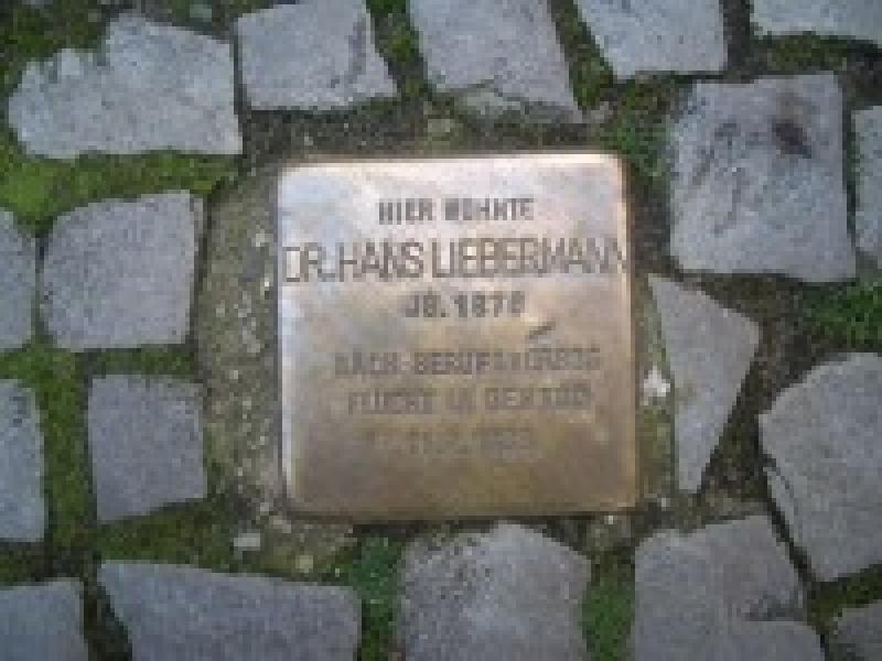 Stolperstein für Hans Liebermann Foto: J.Held