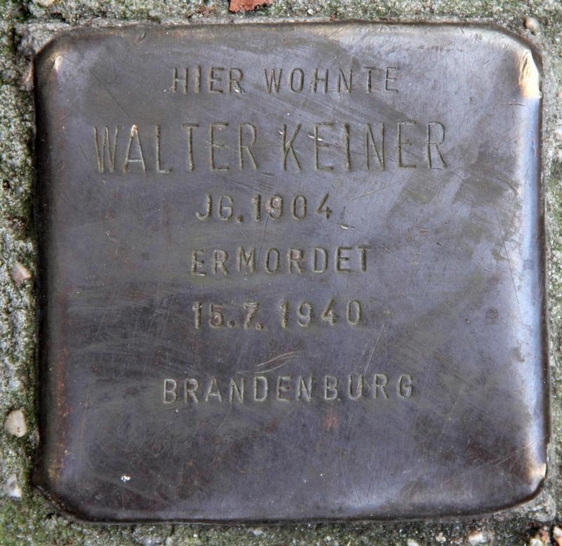 Stolperstein für Walter Keiner.