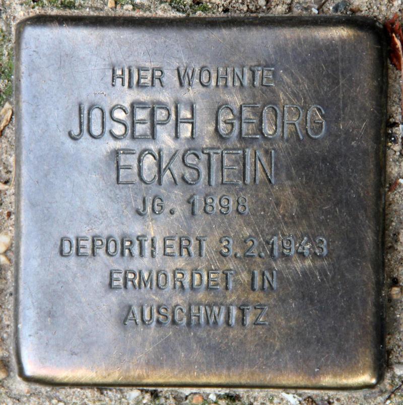 Stolperstein für Joseph [Josef] Georg Eckstein.