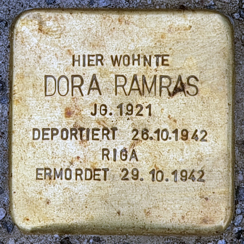 Stolperstein für Dora Ramras © OTFW
