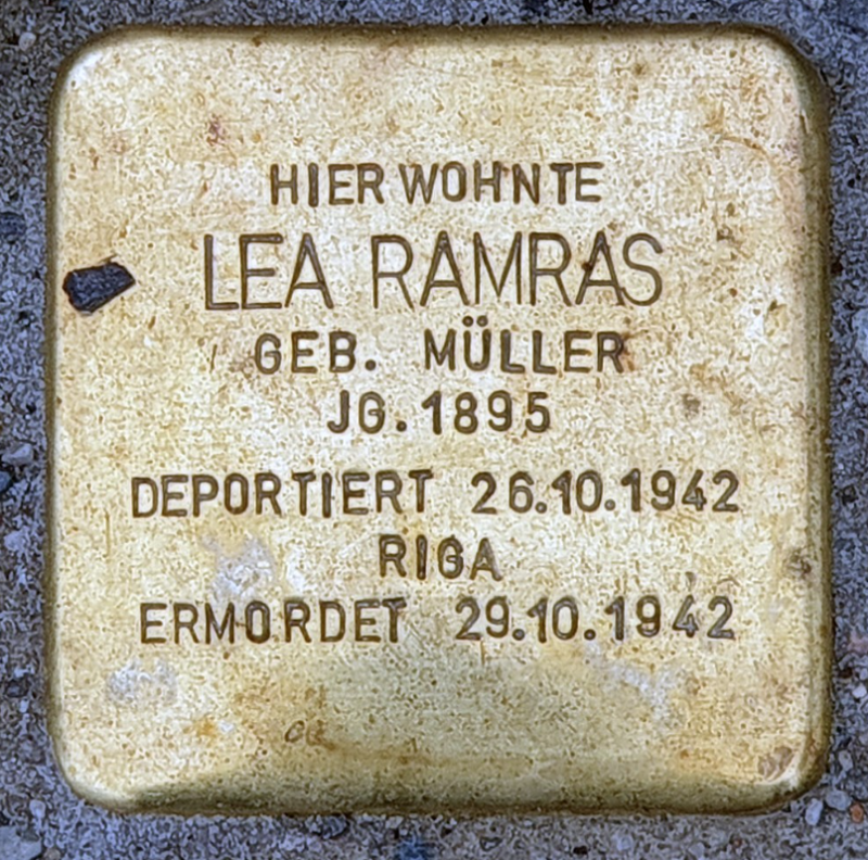 Stolperstein für Lea Ramras © OTFW