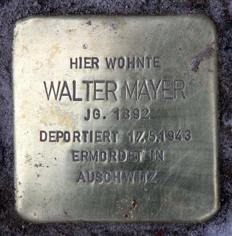 Stolperstein für Walter Mayer