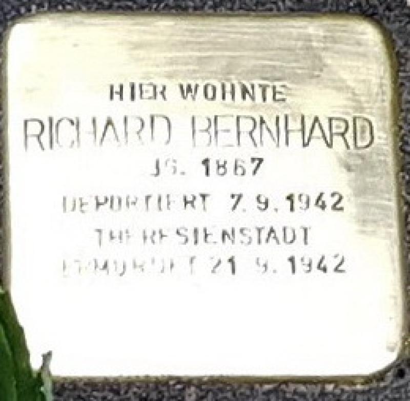 Stolperstein für Richard Bernhard