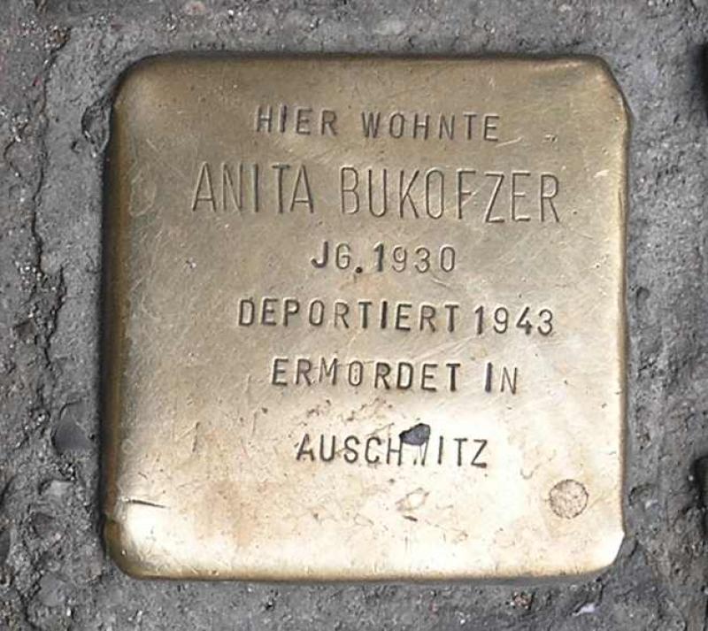 Stolperstein für Anita Bukofzer.