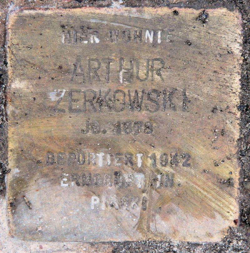 Stolperstein für Arthur Zerkowski.