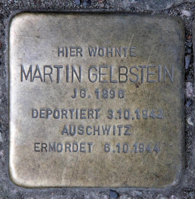 Stolperstein für Martin Gelbstein.