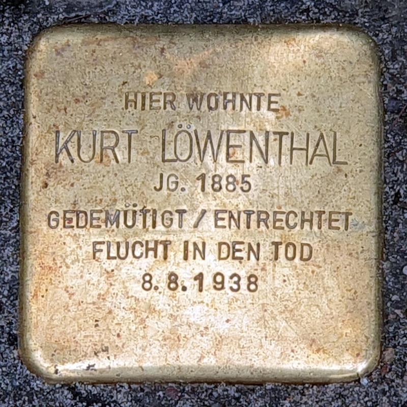 Stolperstein Kurt Löwenthal © OTFW