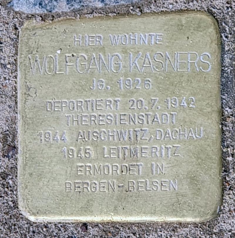 Stolperstein für Wolfgang Kasners © OTFW