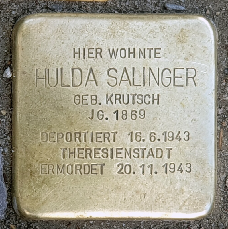 Stolperstein für Hulda Salinger © OTFW