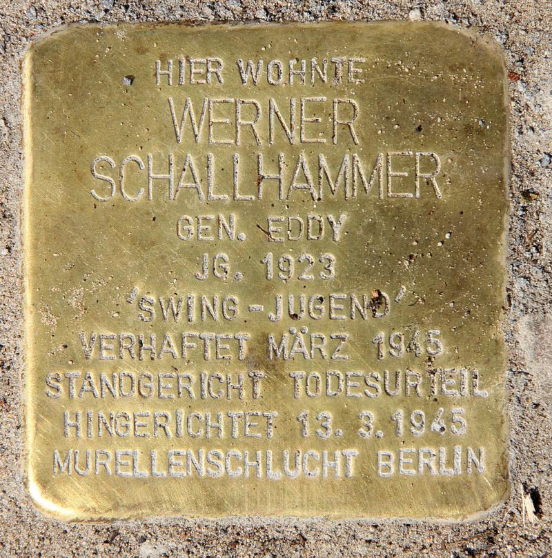 Stolperstein Werner Schallhammer © OTFW