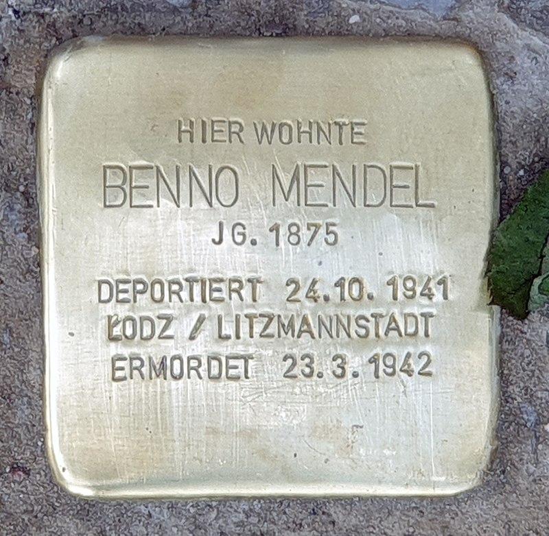 Stolperstein Benno Mendel © OTFW