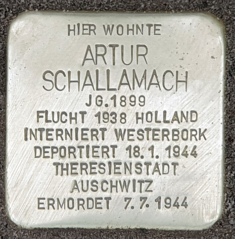 Stolperstein für Artur Schallamach