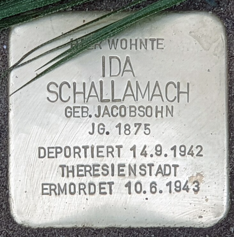Stolperstein für Ida Schallamach © OTFW