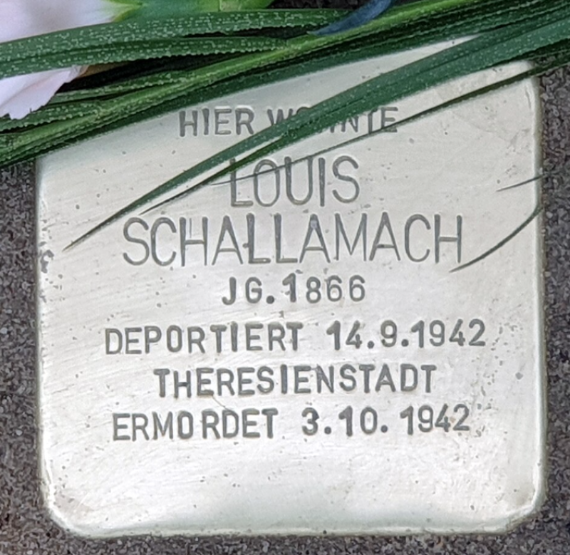 Stolperstein für Louis Schallamach © OTFW